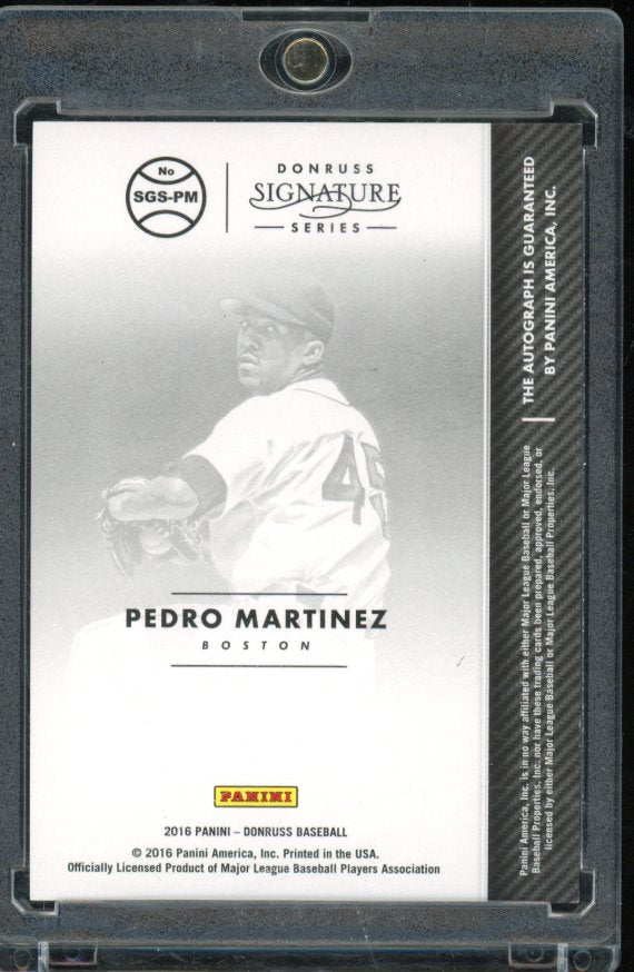 2016 Donruss Pedro Martinez Siganture Series Auto /49