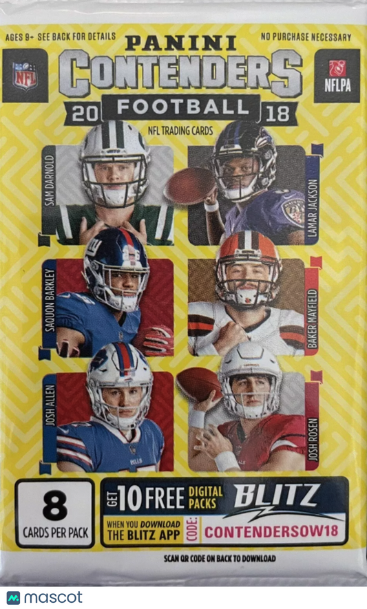 2018 Contenders Football Hobby Pack