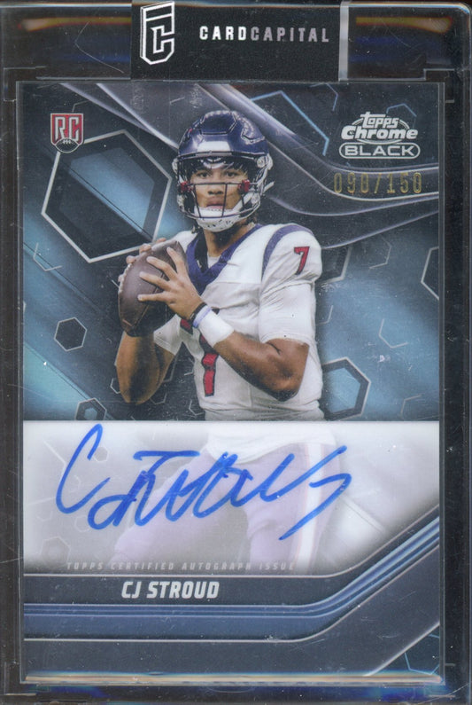 2023 Topps Composite CJ Stroud Chrome Black Auto 098/150 RC