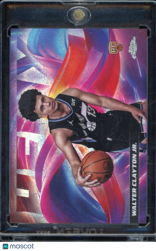 2025-26 Topps Chrome Walter Clayton Jr. Helix Rookie Case Hit