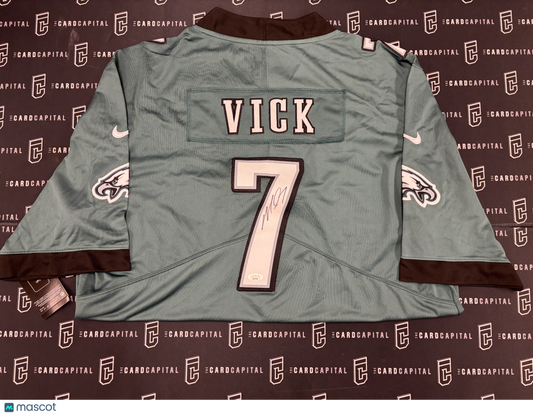 Michael Vick Signed Eagles Jersey Home Green