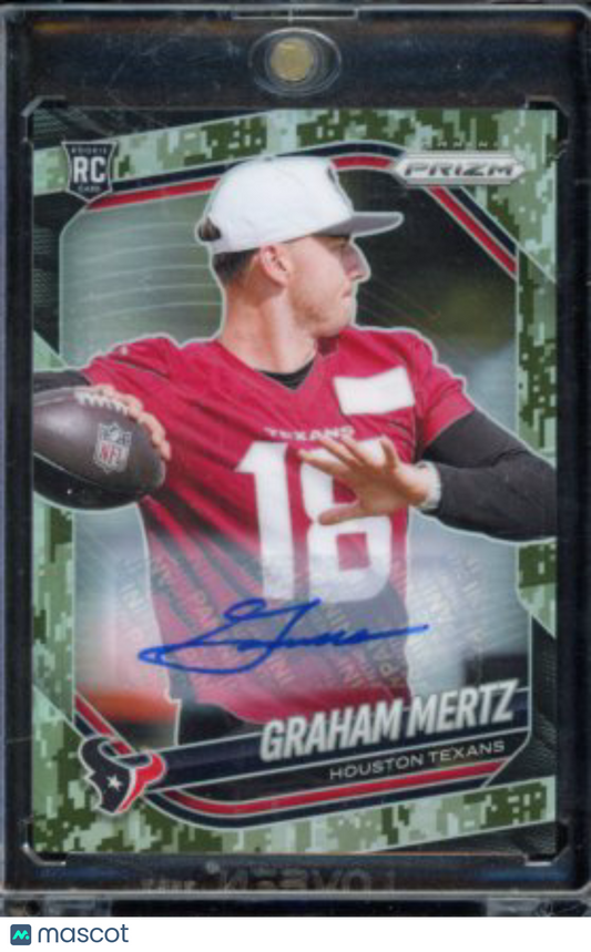 2025 Prizm Graham Mertz Camo Rookie Auto /25