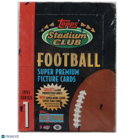 1993 Topps Stadium Club Series 1 Football Hobby Box