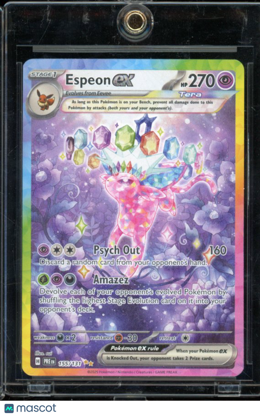 2025 Prismatic Pokemon Espeon SIR Holo 155/131
