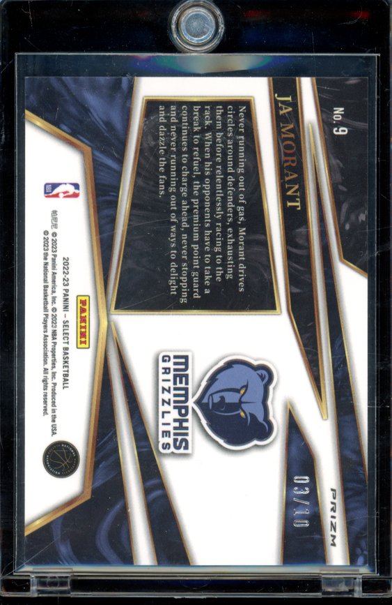 2022-23 Select Ja Morant Turbo Charged /10 Gold