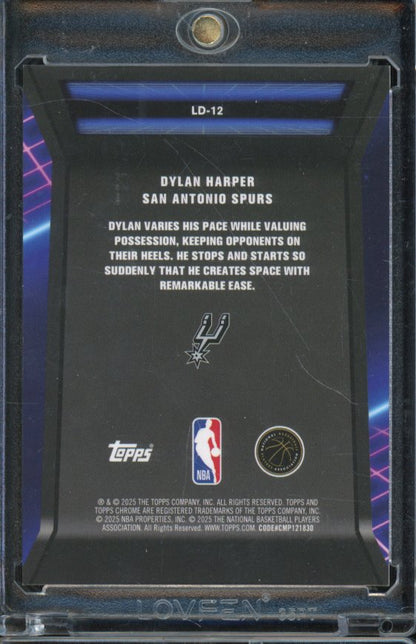 2025-26 Topps Chrome Dylan Harper Loading Gold Rookie /50