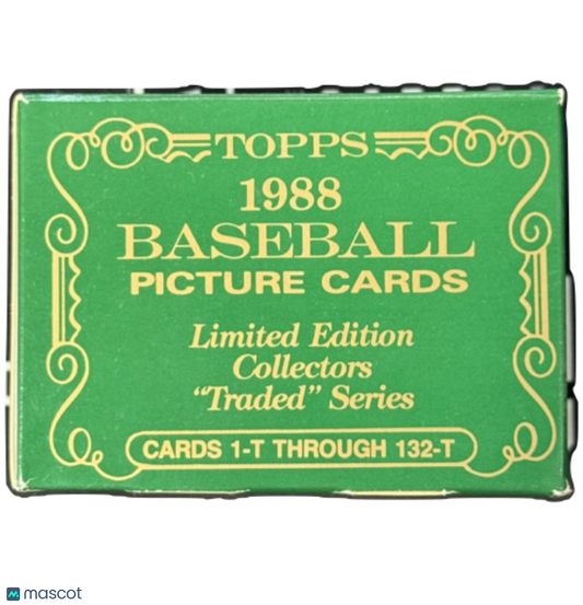 Topps 1988 Baseball Cards Limited Edition Tiffany Traded Series