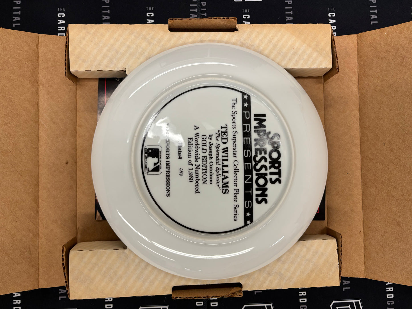 Sports Impressions Ted Williams Collectors Edition Plate "Splendid Splinter"