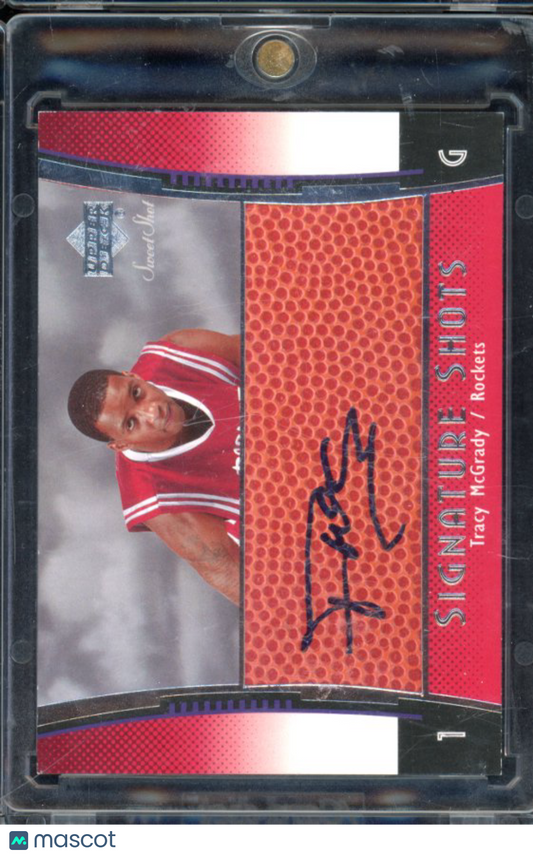 2004-05 Upper Deck Sweet Shot Tracy Mcgrady Signature Shots Auto