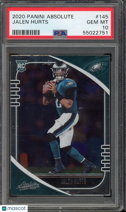 2020 Absolute Jalen Hurts PSA 10 RC