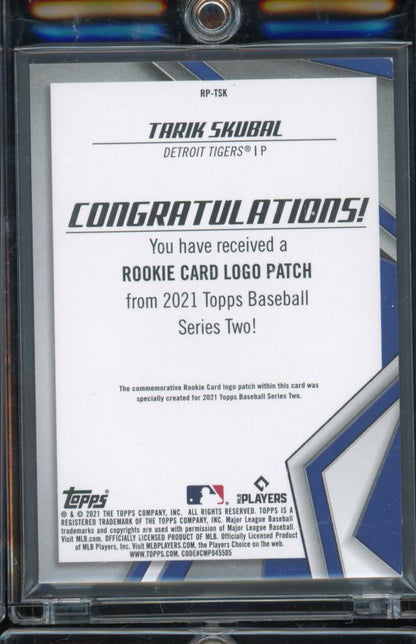 2021 Topps Tarik Skubal Rookie Logo Commemorative Patch