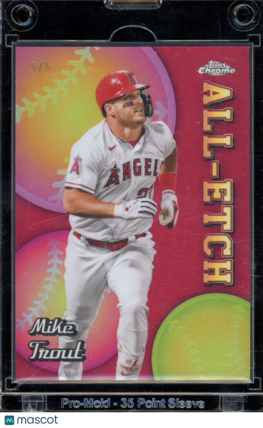 2024 Topps Chrome Mike Trout All Etch Red /5