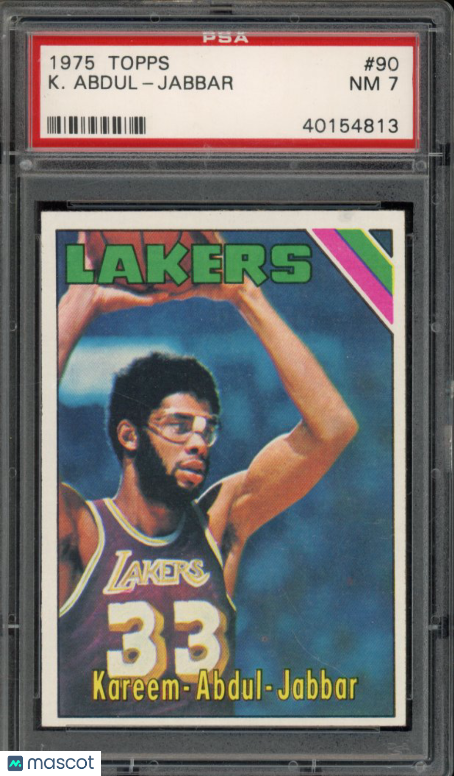 1975-76 Topps Kareem Abdul-Jabbar PSA 7