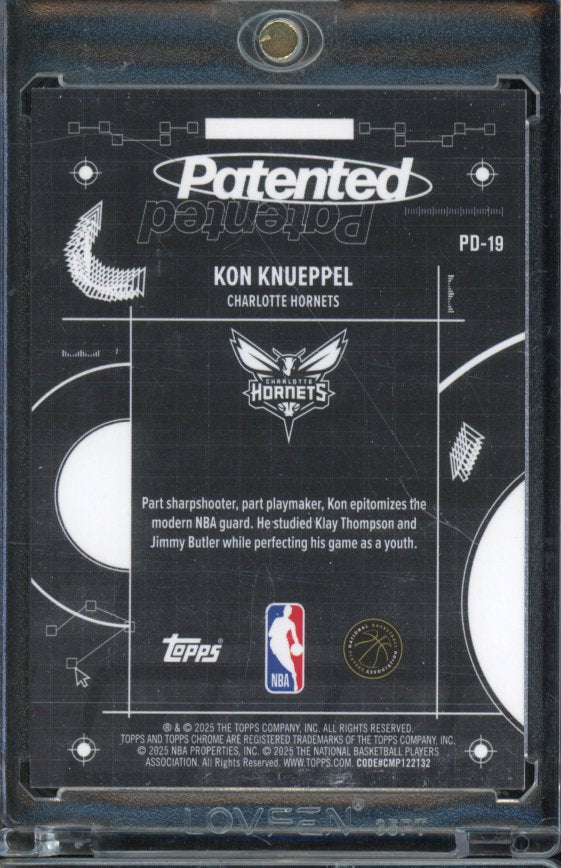 2025-26 Topps Chrome Kon Knueppel Patented Rookie Case Hit