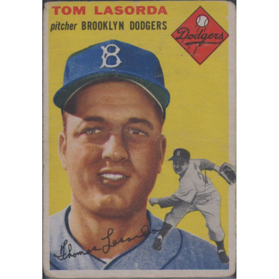 1954 Topps Tom Lasorda #132 RC