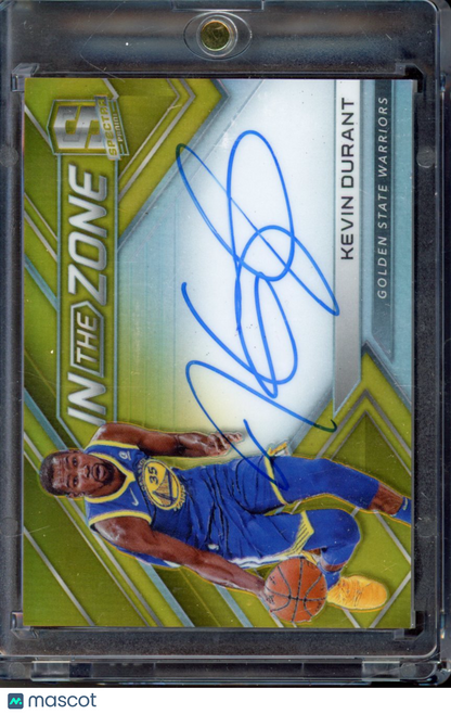 2017 Panini Spectra Kevin Durant In The Zone Gold Auto /10