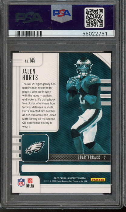 2020 Absolute Jalen Hurts PSA 10 RC