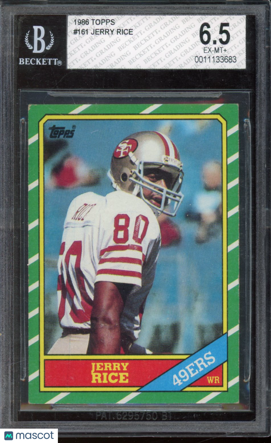 1986 Topps Jerry Rice Rookie BGS 6.5