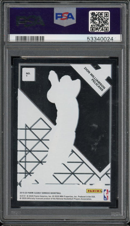 2019-20 Clearly Zion Williamson The Rookies PSA 9