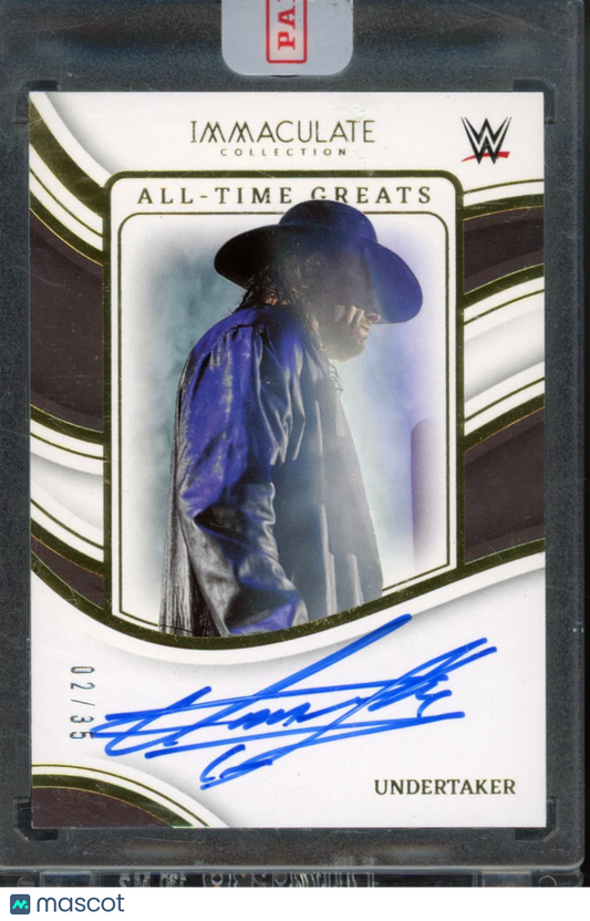 2023 Immaculate WWE Undertaker All-Time Greats Auto /35