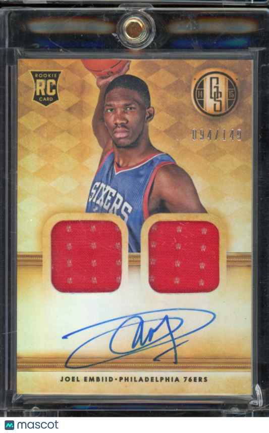 2014-15 Gold Standard Joel Embiid Rookie Patch Auto /149