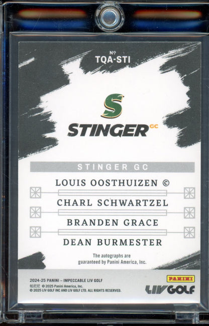2024 Impeccable Liv Golf Oosthuizen Schwartzel Grace Burmester Auto /25