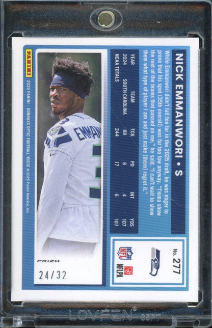 2025 Optic Nick Emmanwori Rookie Team Logo /32