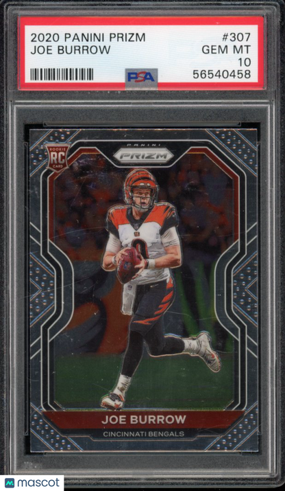 2020 Prizm Joe Burrow Rookie #307 PSA 10