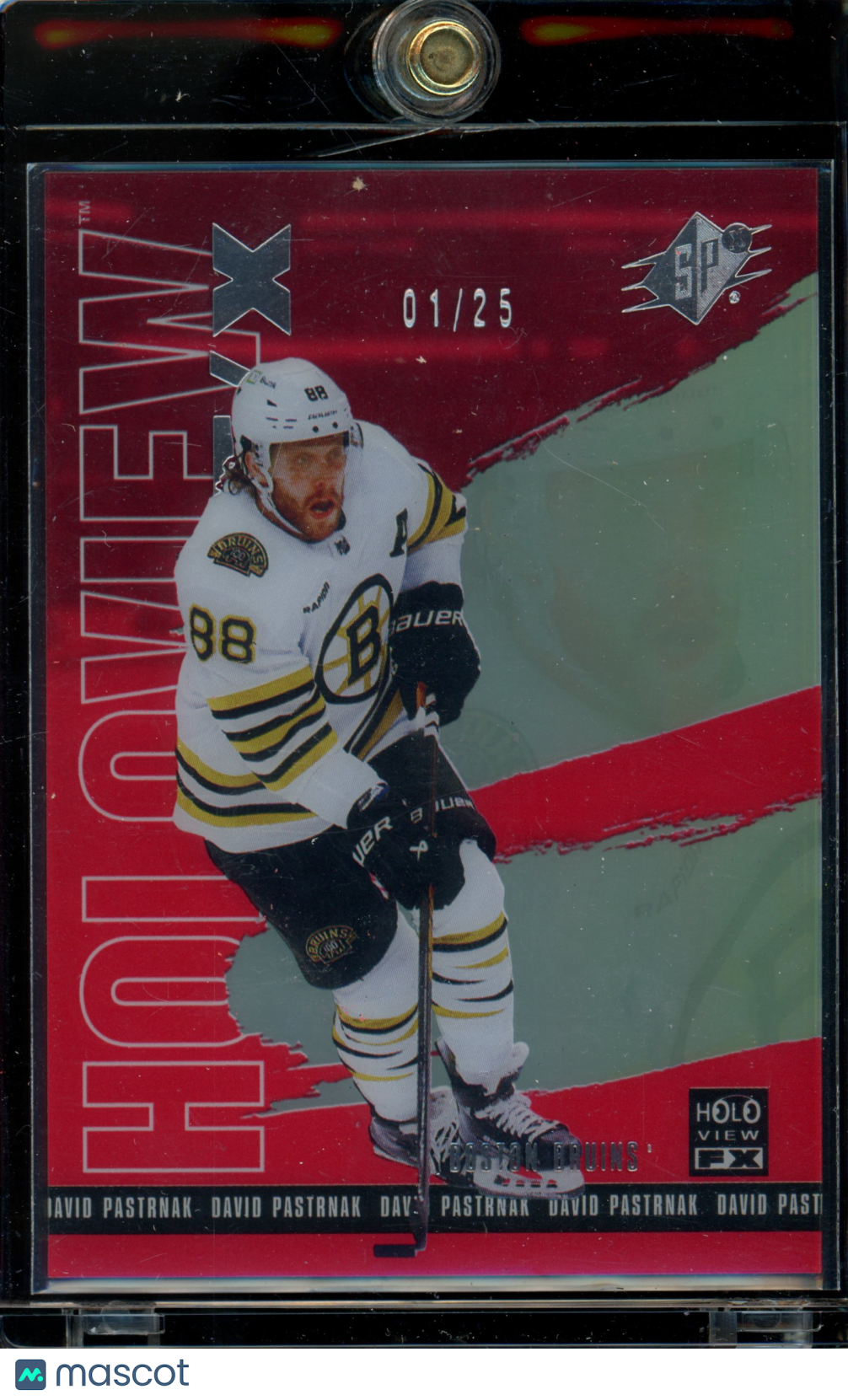 2024-25 UD SPX David Pastrnak Holoview F/X RED /25