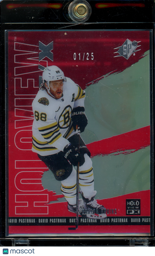 2024-25 UD SPX David Pastrnak Holoview F/X RED /25