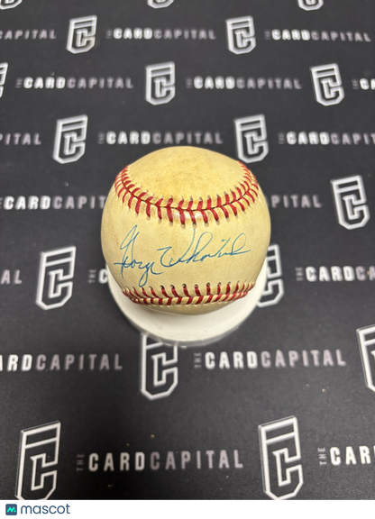 George Vukovich Signed MacGregor Official Baseball JSA