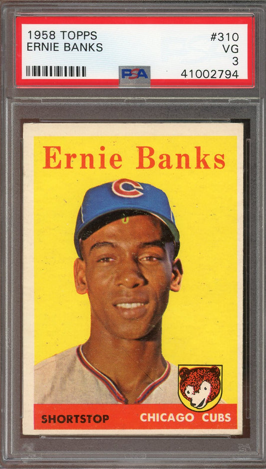 1958 Topps Ernie Banks #310 PSA 3