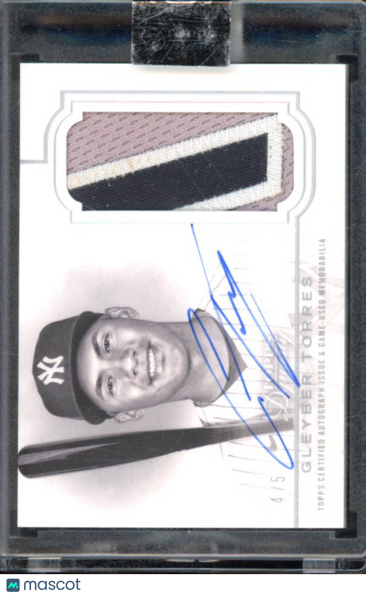 2020 Topps Dynasty Gleyber Torres Patch Auto /5 GU