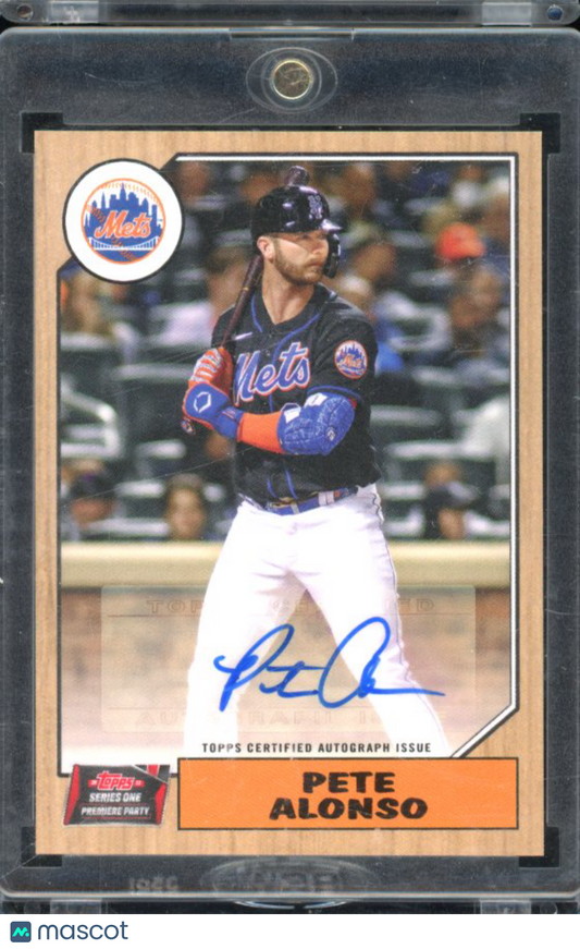 2022 Topps Series One Pete Alonso Premiere Party Auto /10