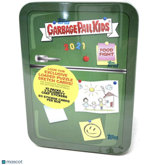 2021 GARBAGE PAIL KIDS FOOD FIGHT REFRIGERATOR GREEN TIN