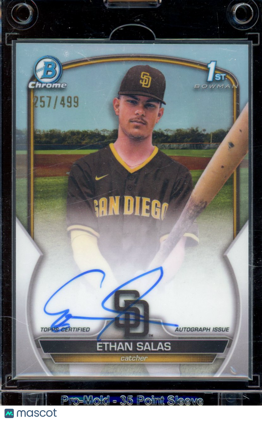 2023 Bowman Chrome Ethan Salas Refractor Auto /499