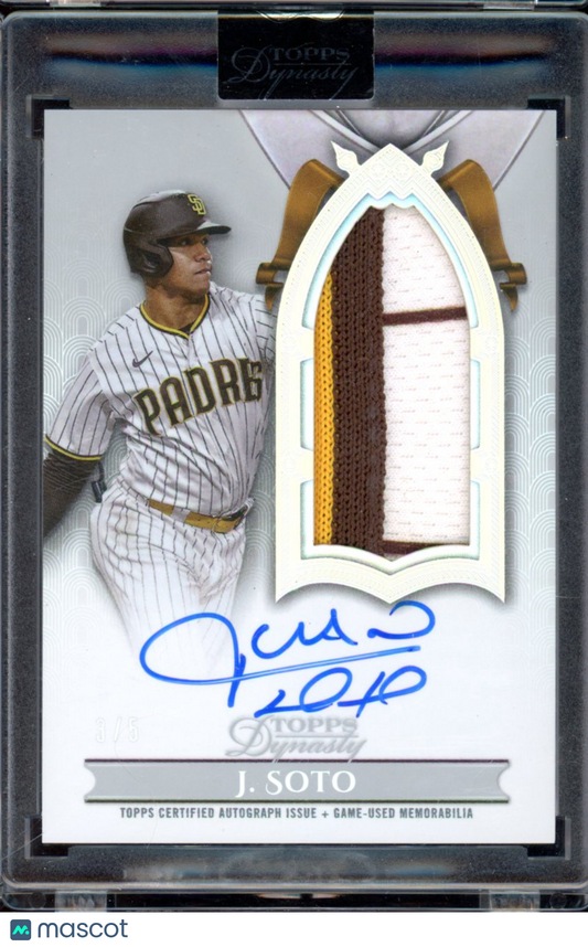 2024 Topps Dynasty Juan Soto Patch Auto /5 Game Used