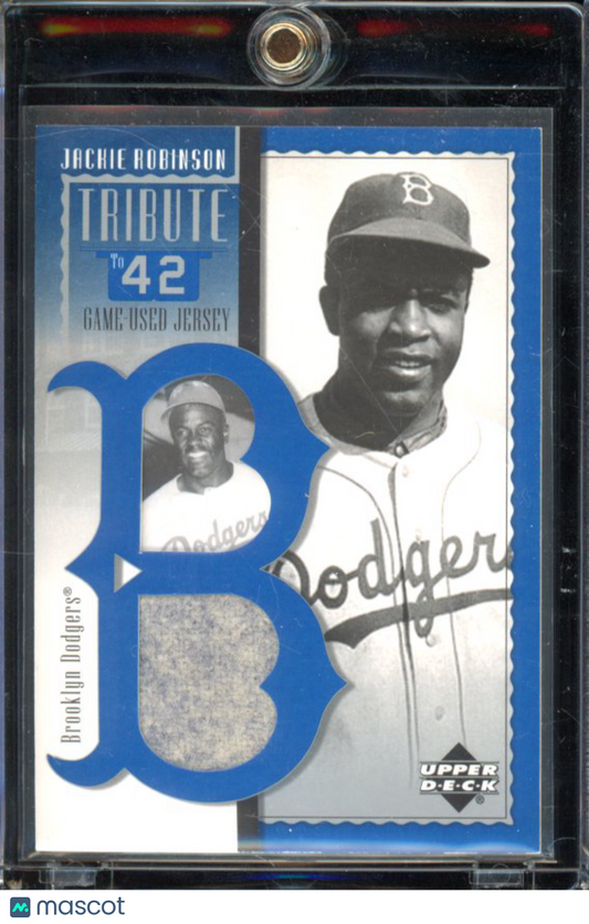 2001 Upper Deck Jackie Robinson Game Used Jersey