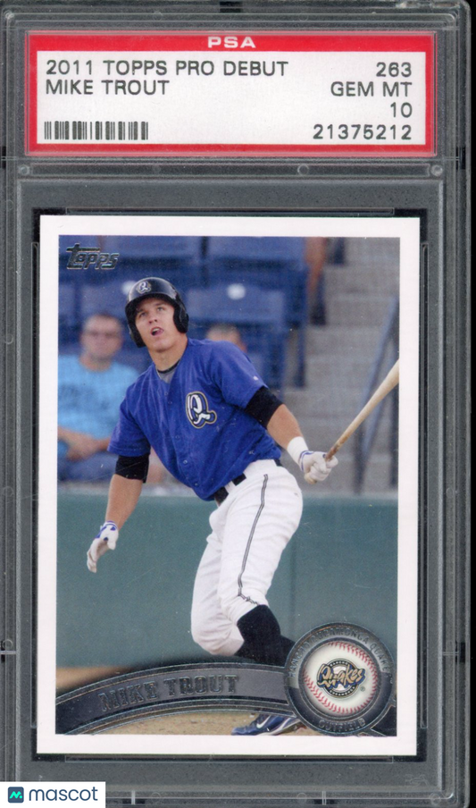 2011 Topps Pro Debut Mike Trout Rookie PSA 10