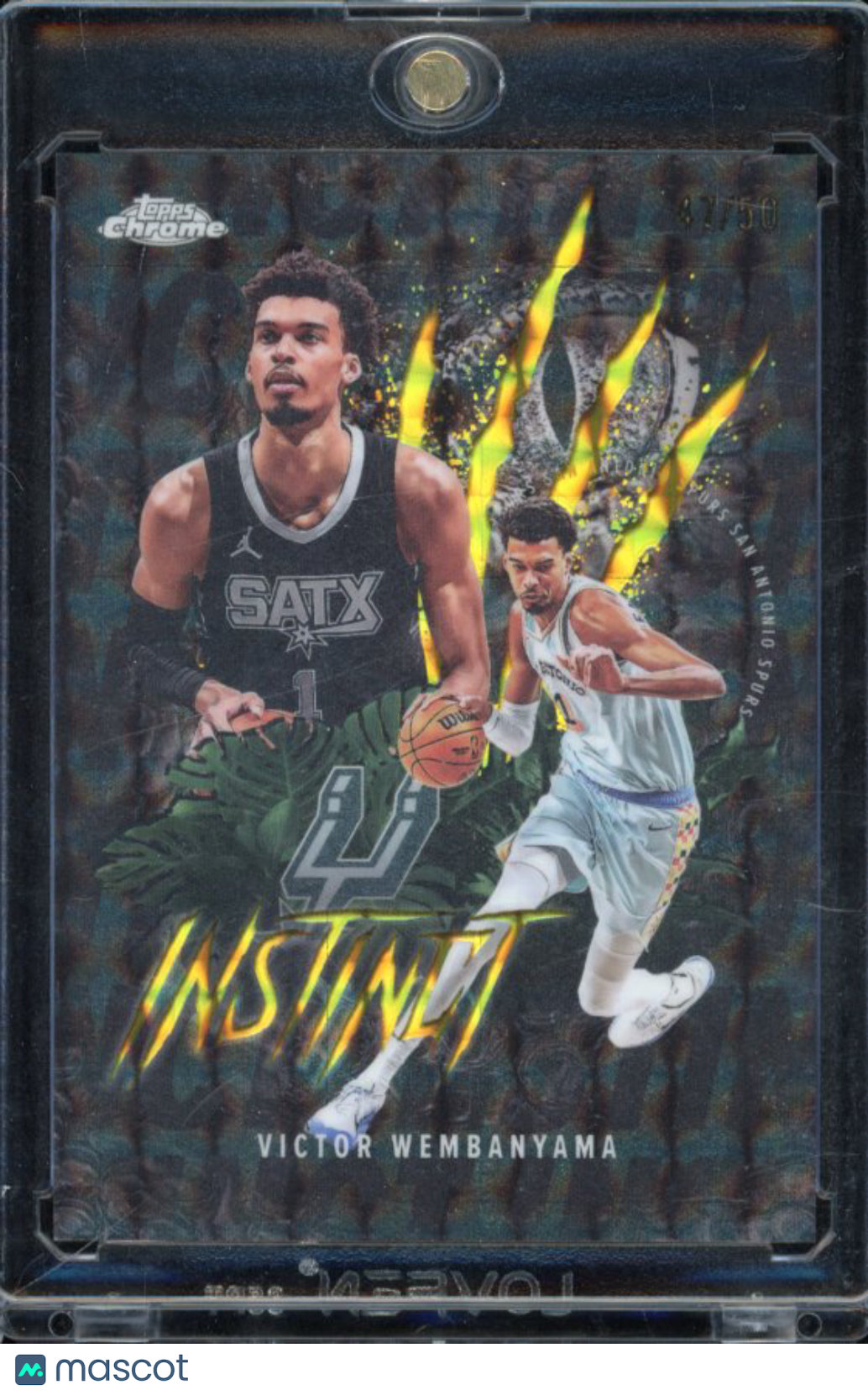 2025-26 Topps Chrome Victor Wembanyama Instinct Gold /50