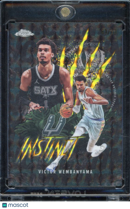 2025-26 Topps Chrome Victor Wembanyama Instinct Gold /50