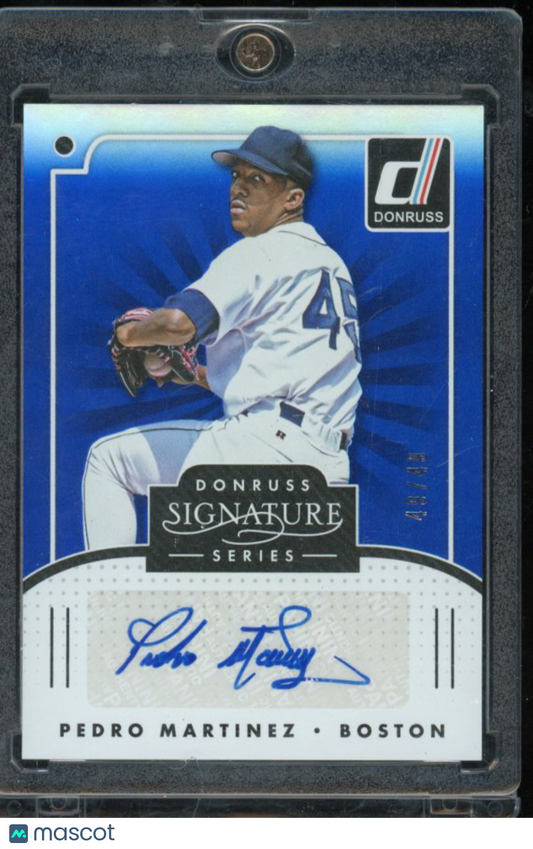 2016 Donruss Pedro Martinez Siganture Series Auto /49