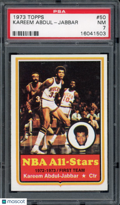 1973-74 Topps Kareem Abdul-Jabarr PSA 7