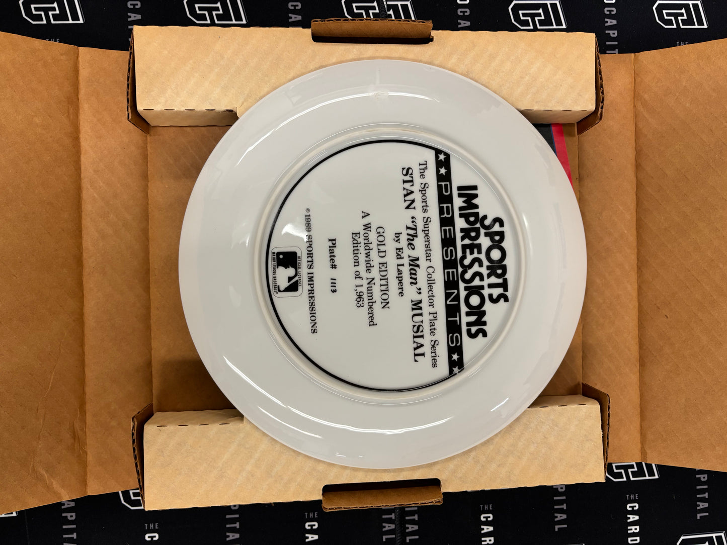 Sports Impressions Stan Musial Porcelain Plate Gold Edition