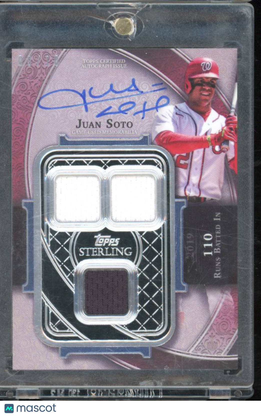 2022 Topps Sterling Juan Soto GU Patch Auto /10