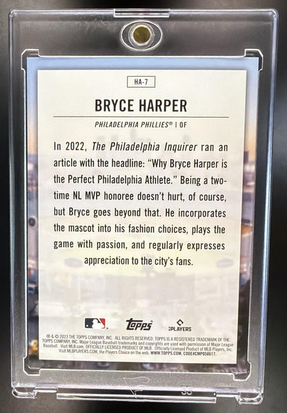 2023 Topps Bryce Harper #HA-7 Home Field Advantage SSP