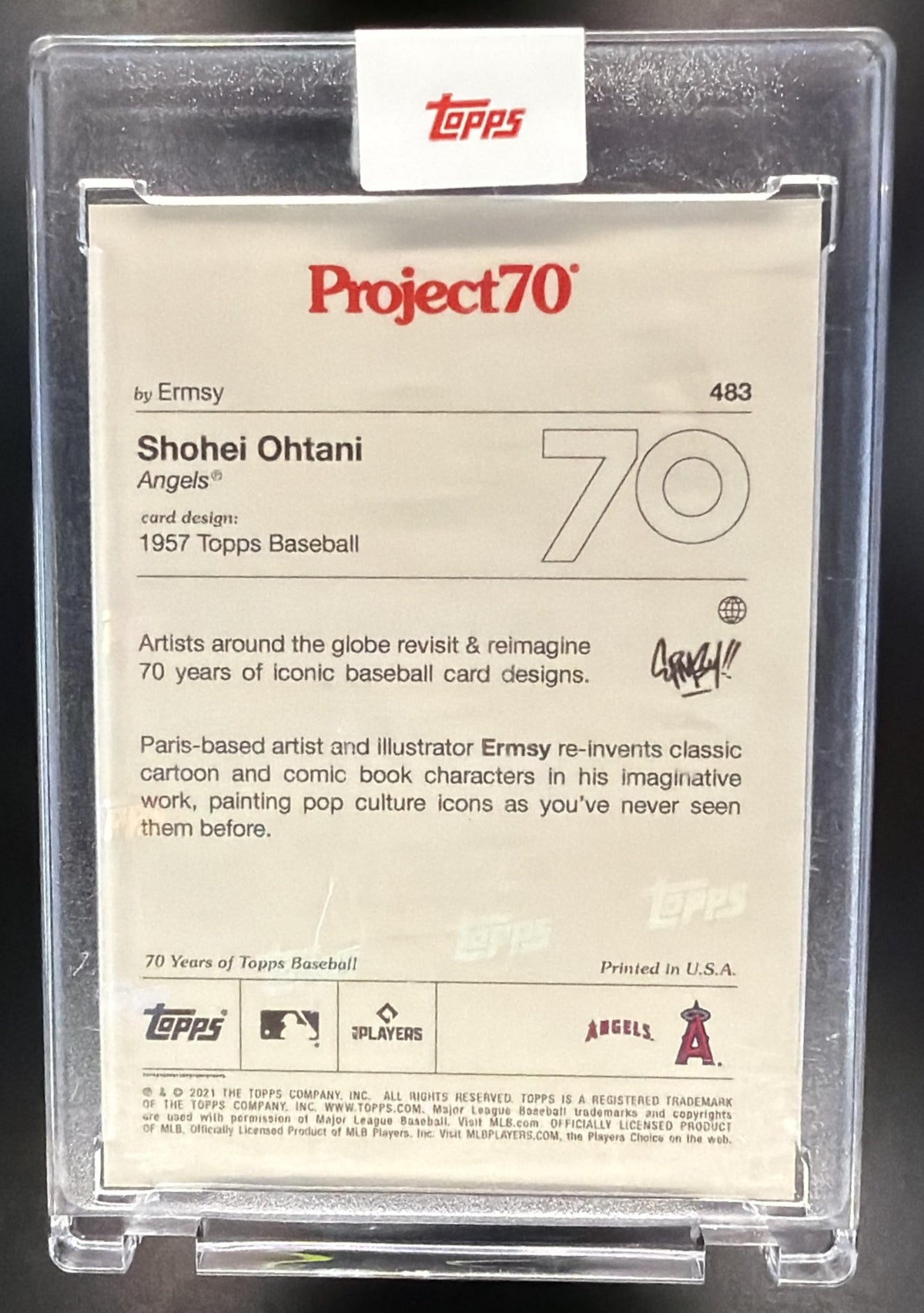 2021 Topps Project70 Shohei Ohtani #483 Super Ohtani