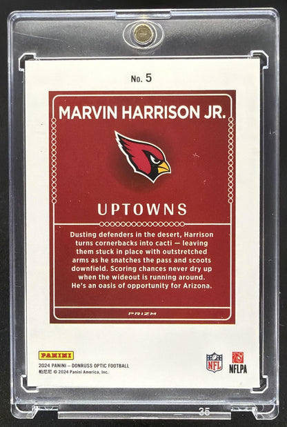 2024 Panini Donruss Optic Marvin Harrison Jr. #5 Uptowns RC SSP