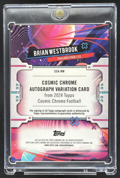 2024 Topps Cosmic Chrome Brian Westbrook #CCA-BW Auto Orange Refractor /25