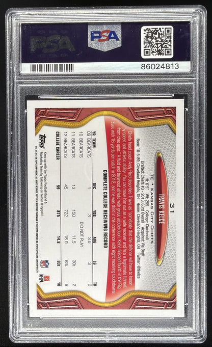 2013 Topps Travis Kelce #31 RC PSA 10